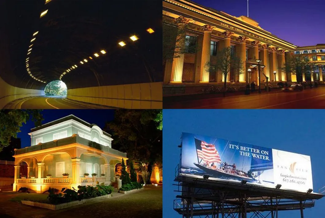 100W 150W 200W 300W IP65 Outdoor LED Flood Light for Stadium Tennis Court Lighting