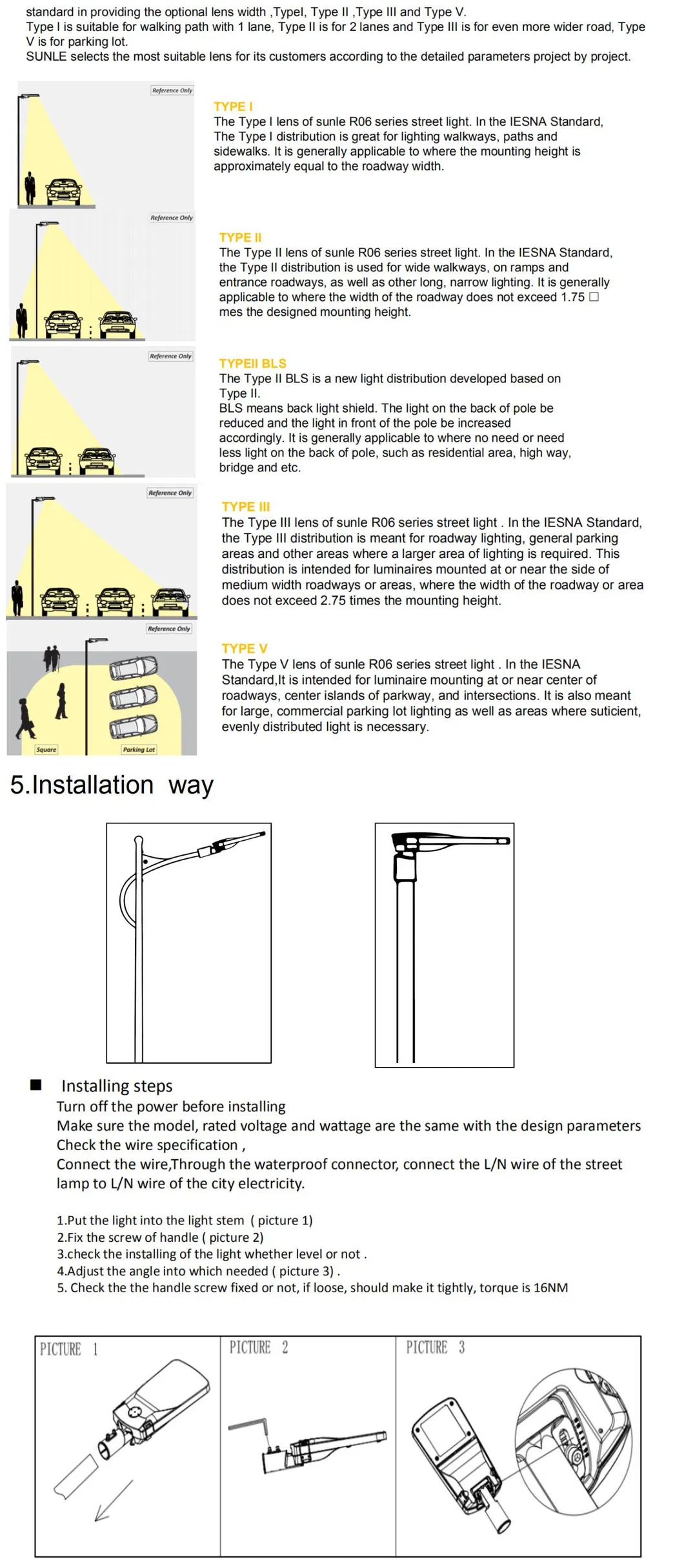 100watt LED Pedestrian Lighting Inventronics Driver 5 Years 120lpw IP65 Outdoor Street Light