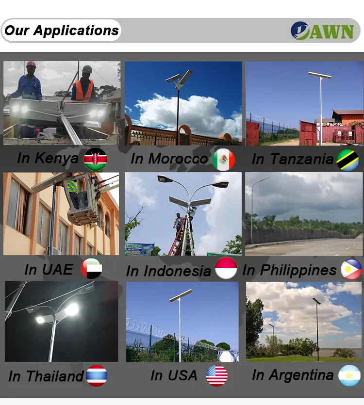 12-200watts China Manufacturers QC Pass Light Suppliers Solar LED Street Lamp