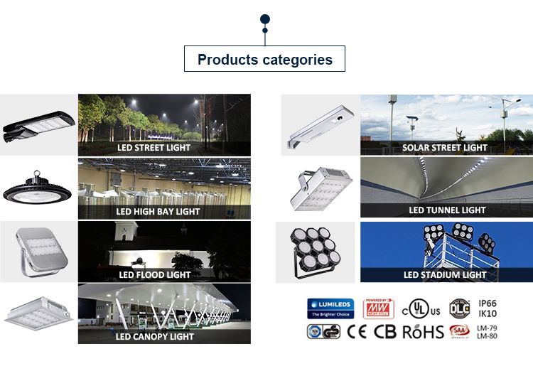 120W IP66 Ik08 with Tempered Glass LED Street Light for Park Lighting