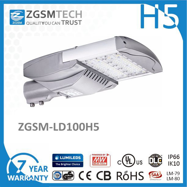 125lm /W 100W LED Street Lamp with Lm-80 ISO9001 ISO14001