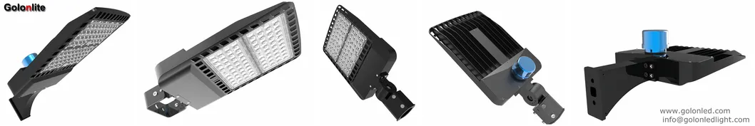 130lm/W Photocell Sensor 100-277VAC SMD3030 200 Watts 200W LED Area Light Fixture