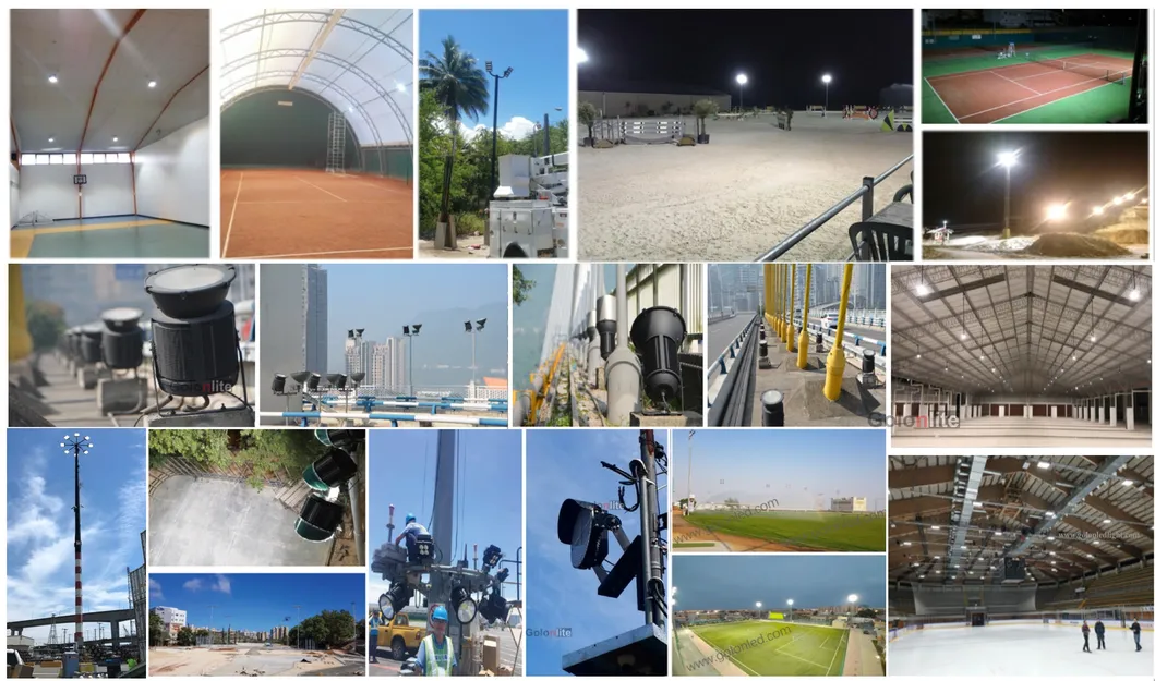 160LMW Tunnel Basketball Tennis Soccer Football Sport Court Stadium High Bay Lamp Spotlight 100W 120W 250W 300W 600W 1500W 200W 400W 1000W 500W LED Flood Light