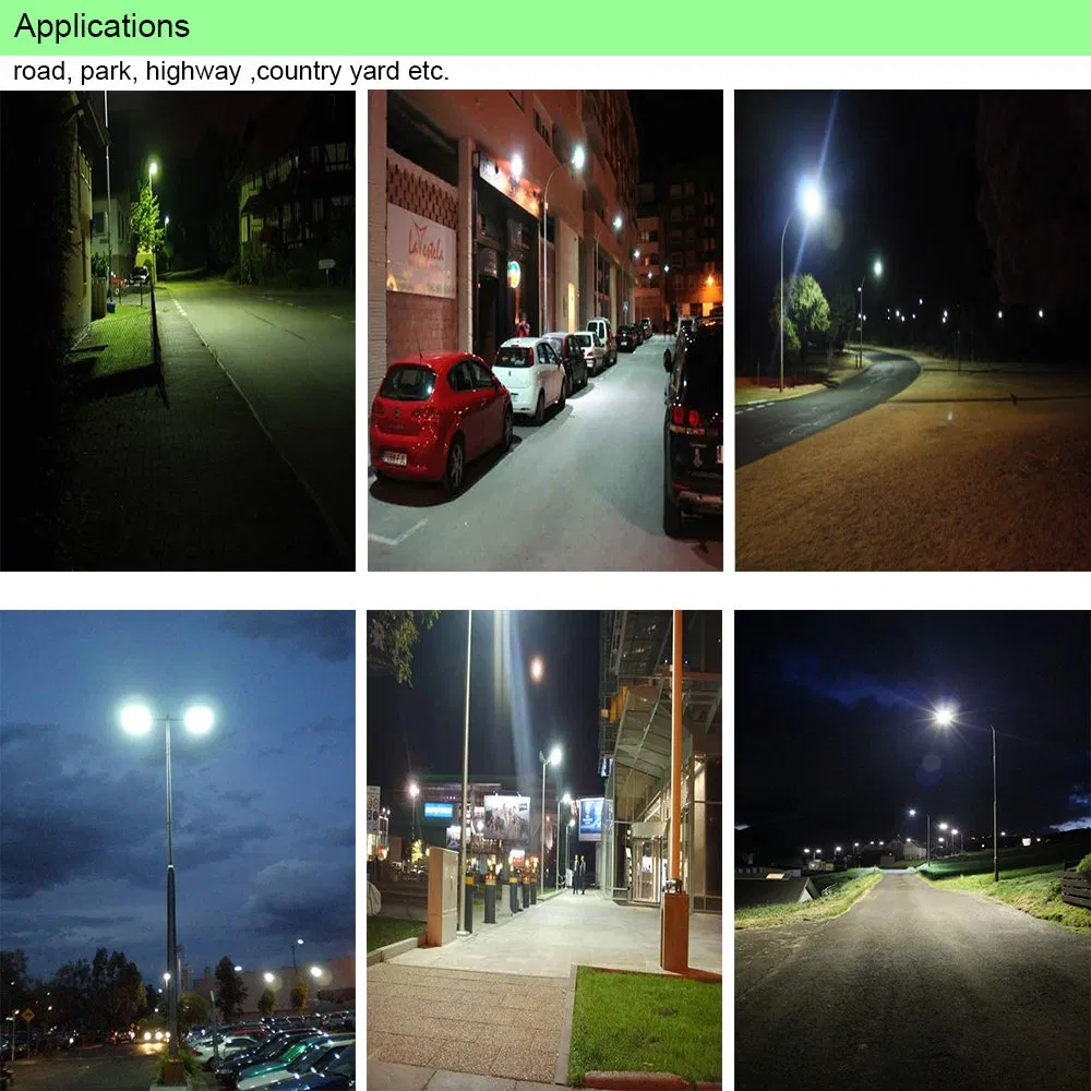 170lm/W 150W Outdoor Adjustable Solar LED Street Light with Ce& RoHS Approval