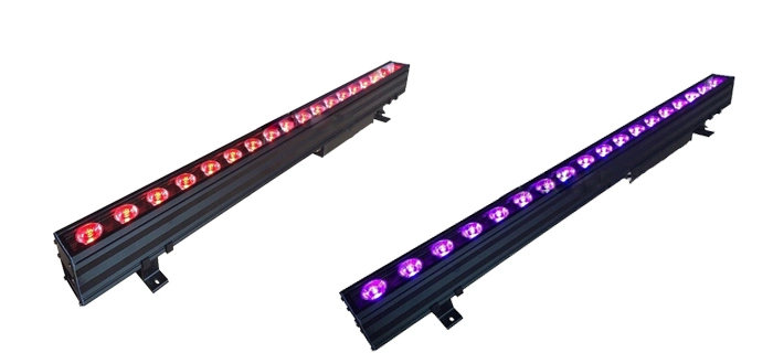 18X10W RGBW Full Color Outdoor LED Wall Wash Bar Light From Gbr