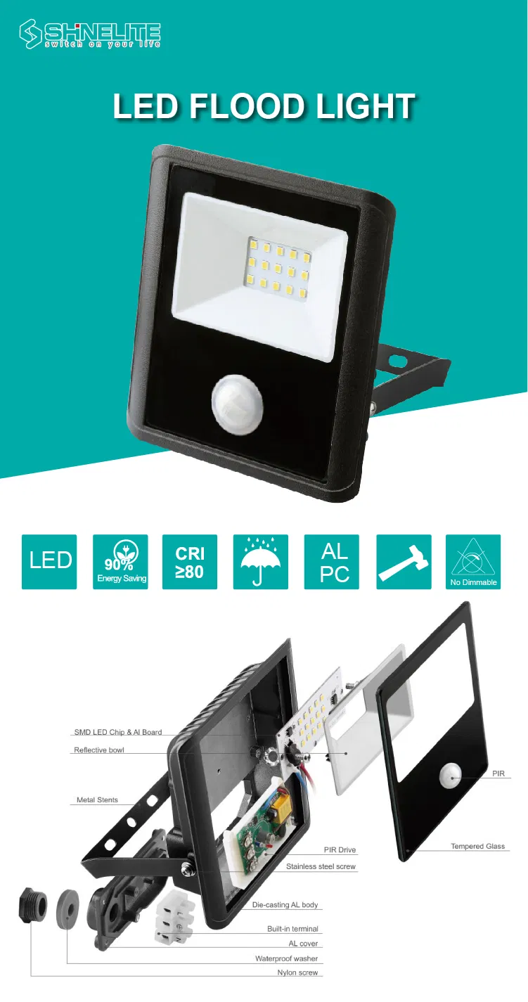 20W IP65 High Lumen LED Waterproof Outdoor Floodlight