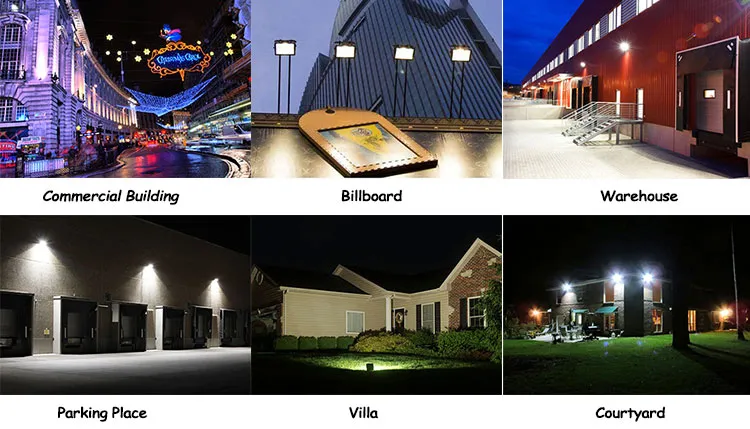 30W 3900lm Security LED Flood Lights, IP66 Waterproof, 15° 30° 60° 90° 150*70° Polarized 50° Beam Angle LED Floodlight