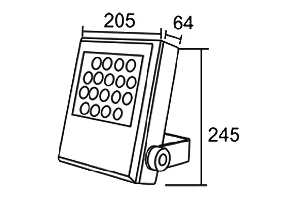 36X3w AC100~240V LED Flood Light