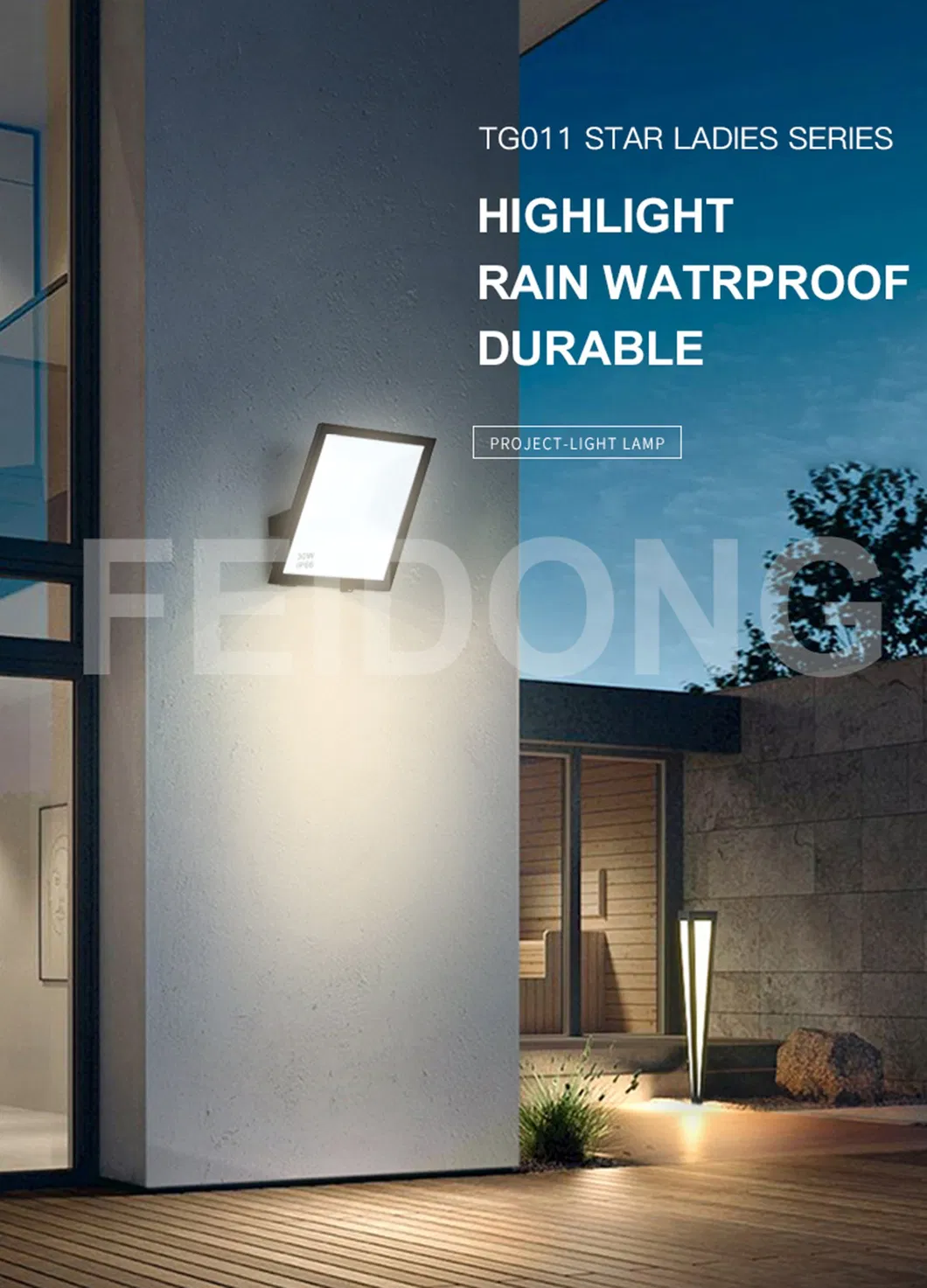4kv Anti Surge 1500V Withstand Voltage 2 Years Guarantee Products Hot Selling Aluminum Reflector Dob LED Flood Light