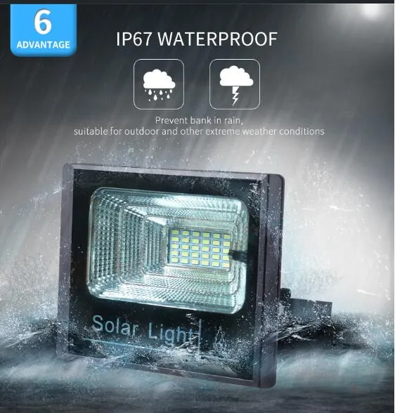 60W Solar Flood Light Garden Light Remote Control Street Lights