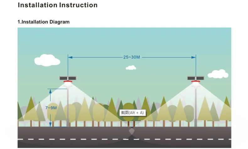 60W Solar LED Street Road Path Park Courtyard Garden Lamp Light High Technology