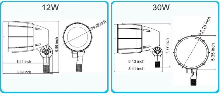 Best LED Landscape Lighting Fixtures Bullet Flood Light with 6 Years Warranty