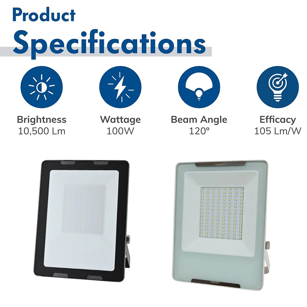 CE SAA Bis UL ETL Dlc Inmetro Certificate 10W Outdoor Lighting LED Flood Light IP65 Finished Product or SKD Floodlight and Security Lights for Garages