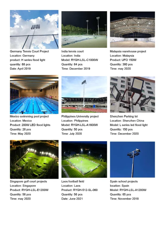 Exterior Lighting High Mast Flood 800W LED Sports Field Light