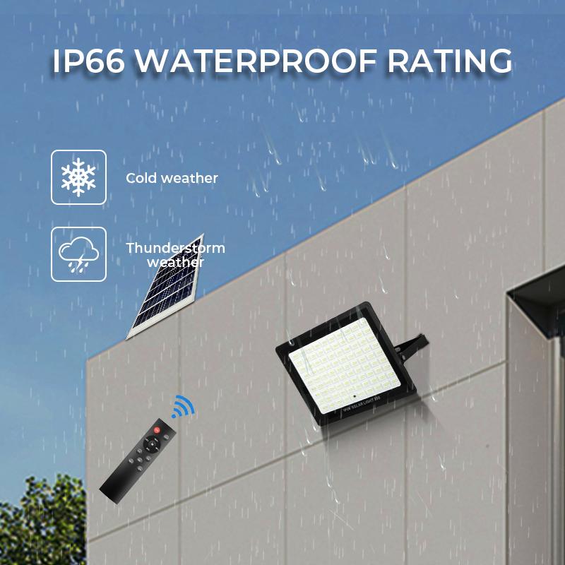 Factory OEM ODM Popular 300W LED Solar Light Heat Resisting Waterproof IP65 Emergency Light Solar Lights