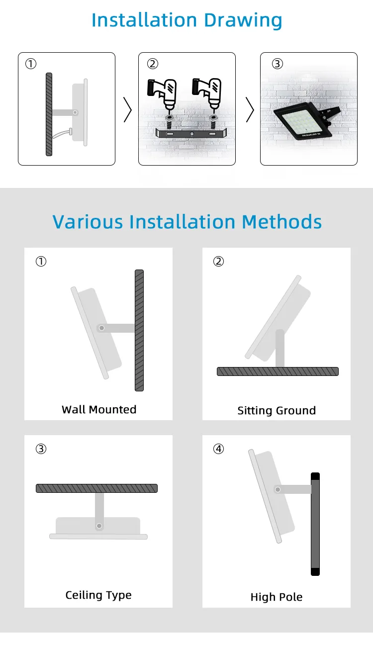 Factory OEM ODM Popular 300W LED Solar Light Heat Resisting Waterproof IP65 Emergency Light Solar Lights