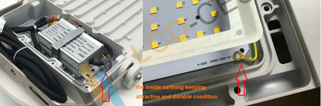 High Lumen 120-145lm/W LED Floodlights 100W LED Marine Outdoor Flood Light for Boat Vessel Working Site Area Light IP67 Waterproof Exterior Slim Floodlights LED