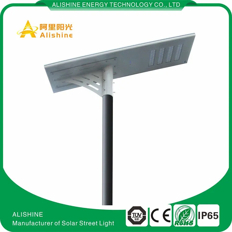 High Powerful 100W Integrated Solar LED Street Light with LiFePO4 Lithium Battery