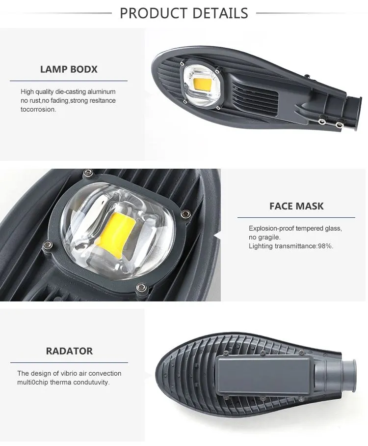 High Quality Outdoor Lamp 50W 100W 150W 200W LED Street Light for Street Lighting
