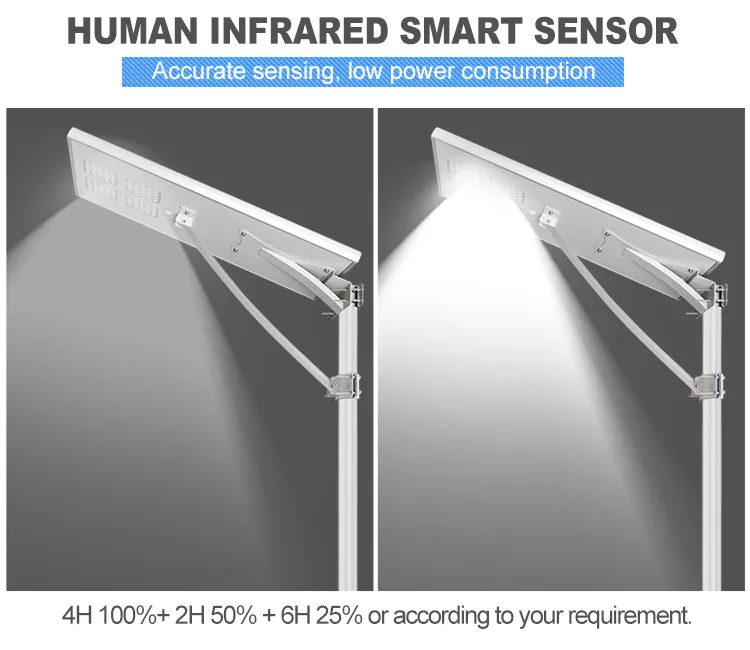 ISO9001 Manufacturer for 80W 100W 120W IP65 All in One Solar Powered LED Street Lights
