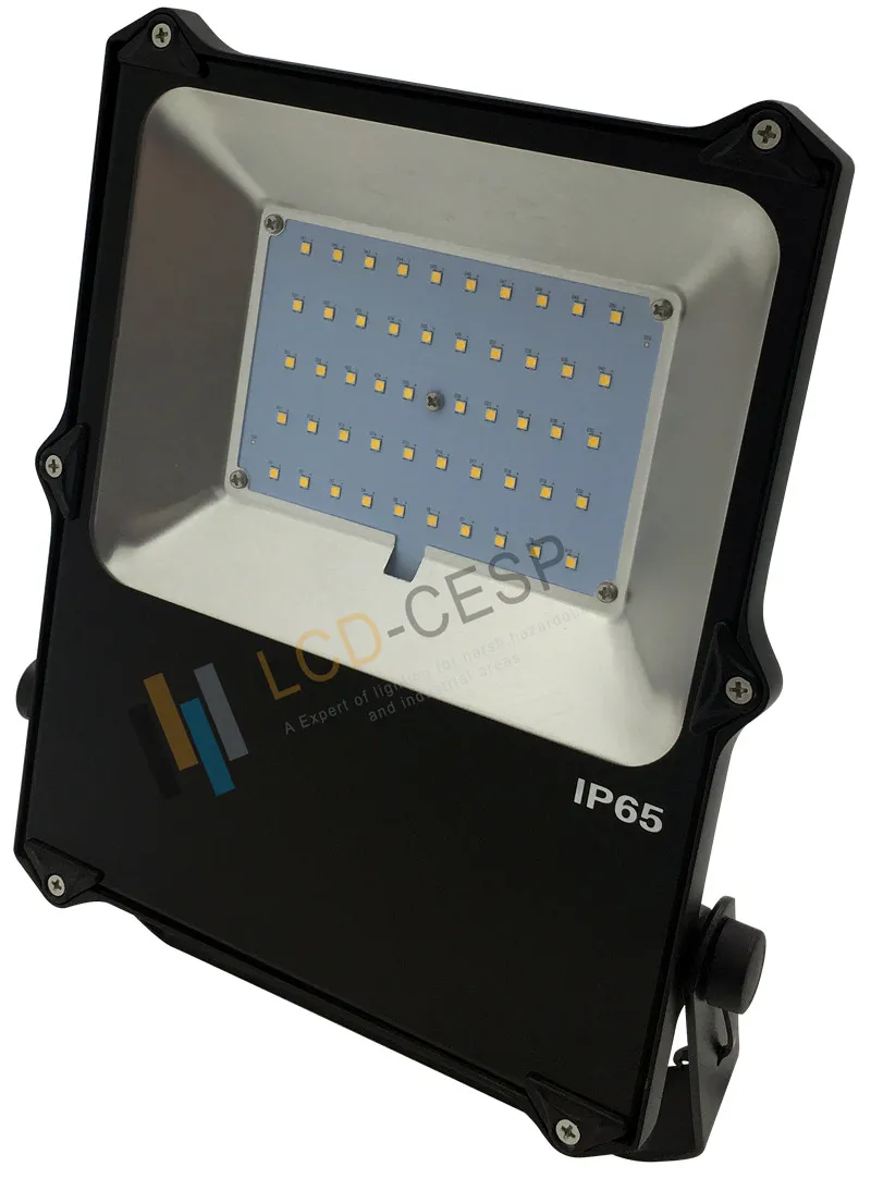 LCD 50W LED Flood Light Outdoor Knuckle & Bracket Mount-5000K Daylight 7250lm 12V Super Bright LED Outdoor