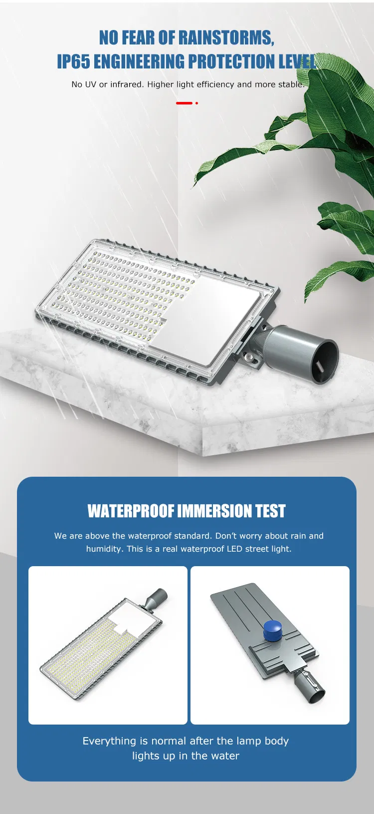 LED Outdoor Industrial 150W AC100-265V Road Garden Lamp Waterproof IP65 Street Light
