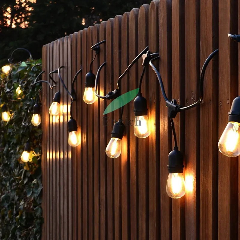 LED Outdoor String Light with S14 LED Bulbs High Quality