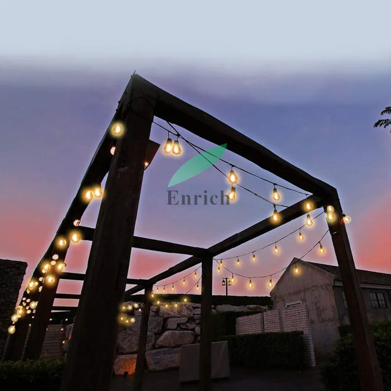 LED Outdoor String Light with S14 LED Bulbs High Quality