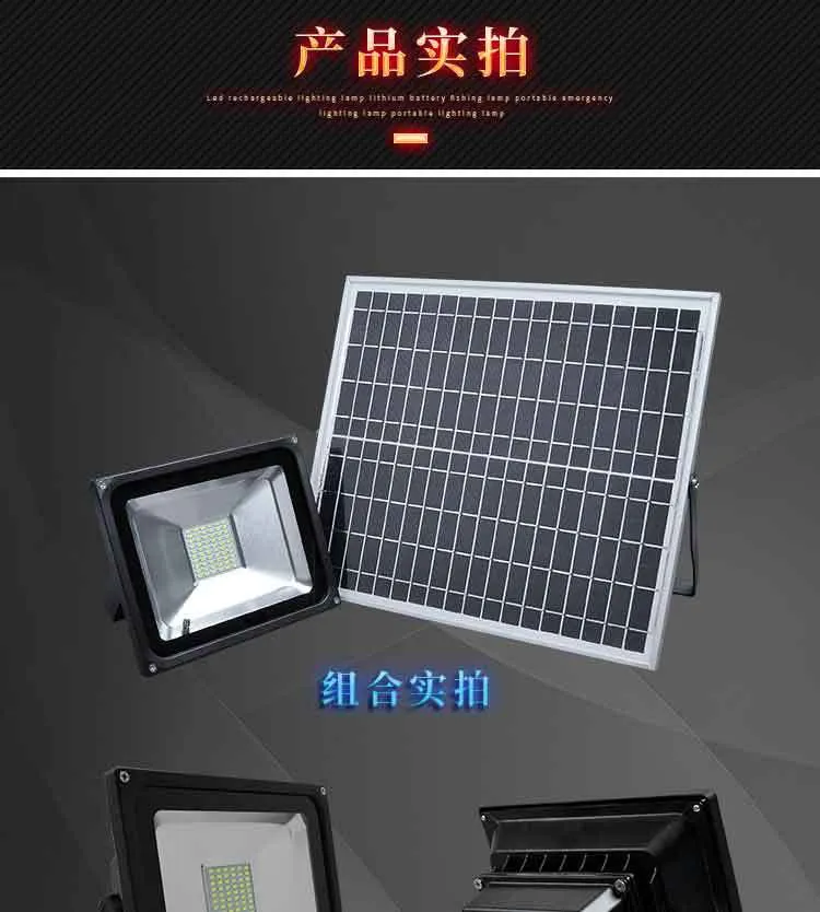 LED Solar Panel Garden Lamp Outdoor Waterproof P67 Spot Security Floodlight with Wireless Remote