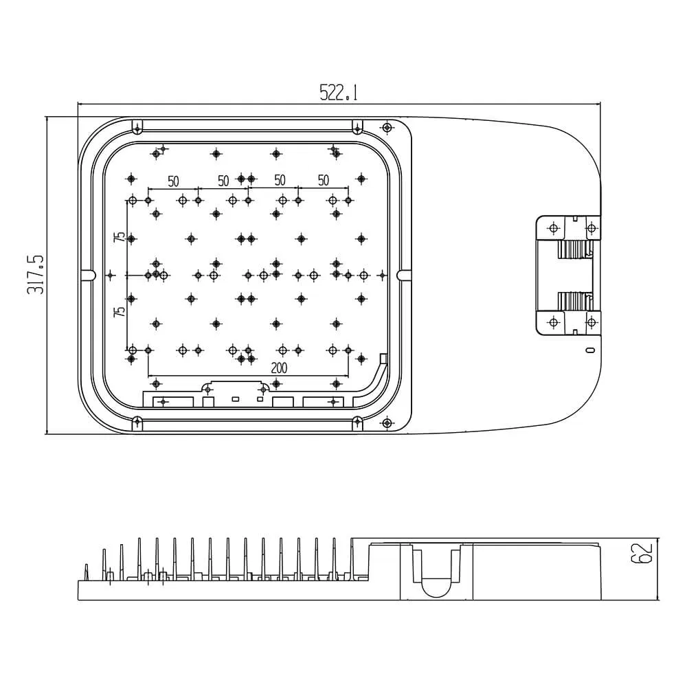 LED Street Light Casing Mlt-Slh-Em-II
