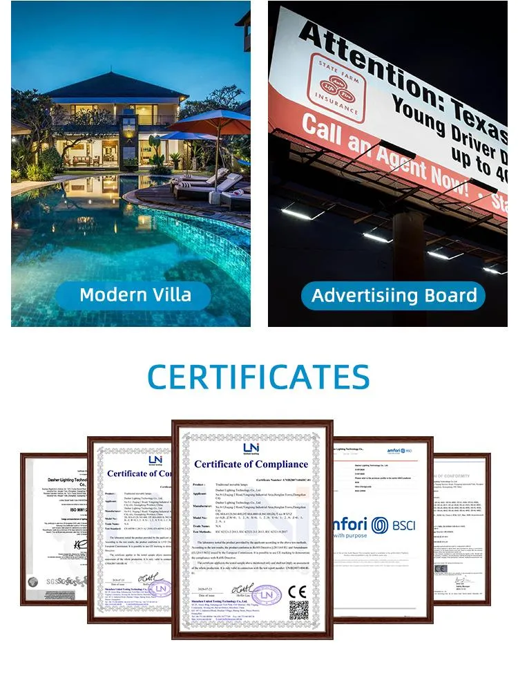 Manufacturer OEM ODM Popular 300W LED Solar Light Garden Waterproof IP65