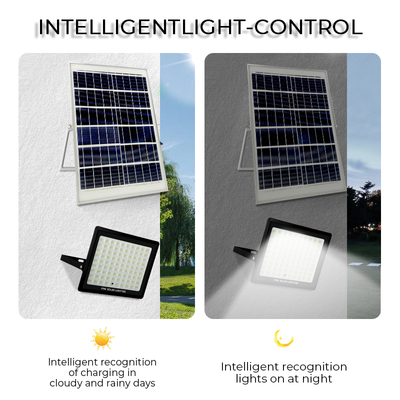 Manufacturer OEM ODM Wholesale 300W LED Solar Light Garden Heat Resisting Waterproof IP65 Emergency Light Outdoor Solar Lights