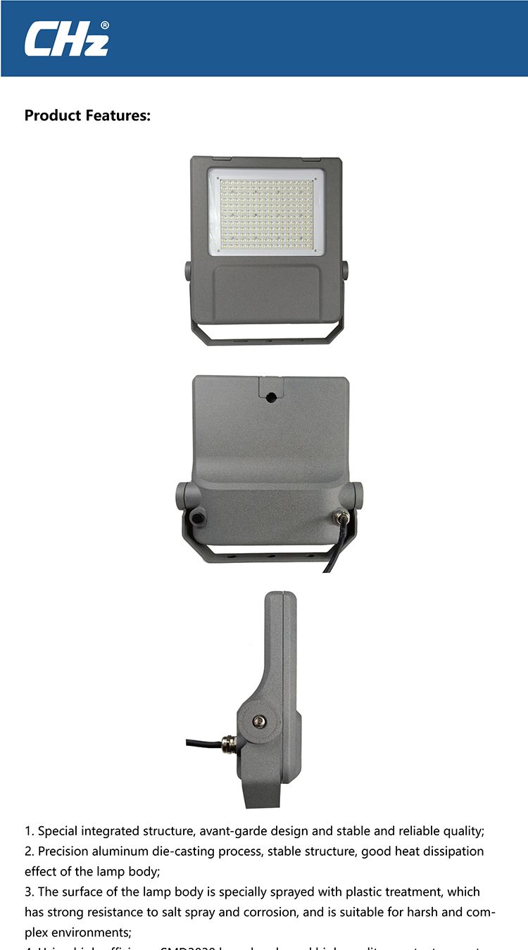 New Arrival High Efficiency 140 Lm/W Lumens LED Flood Light (CHZ-FL27A)