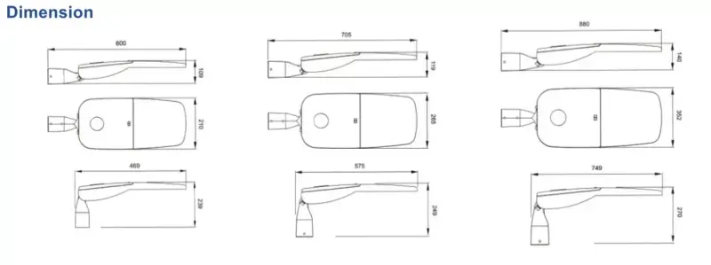 New Model 150W 180W 200W LED Street Light