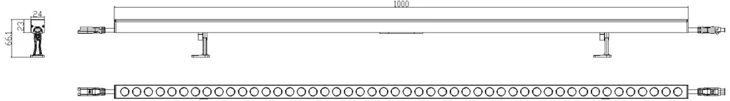 Outdoor Architecture LED Bar Strip Light for Building Wall Lighting