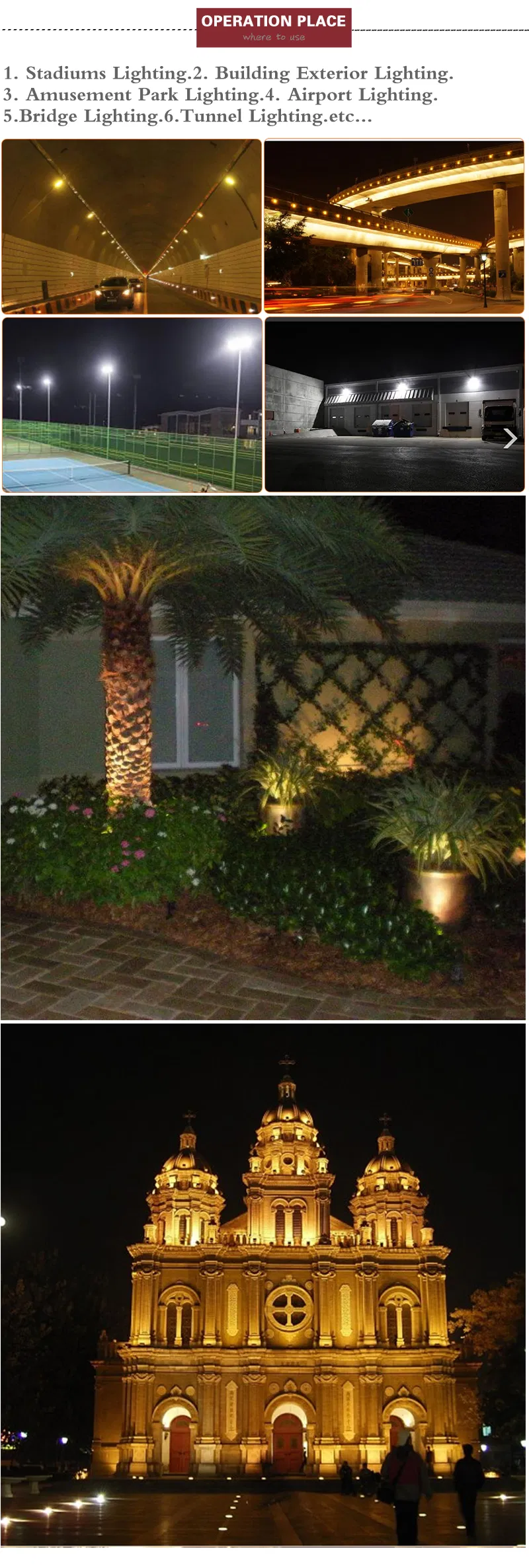 Outdoor LED Floodlight Best Security Flood Lights 150W Flood Light