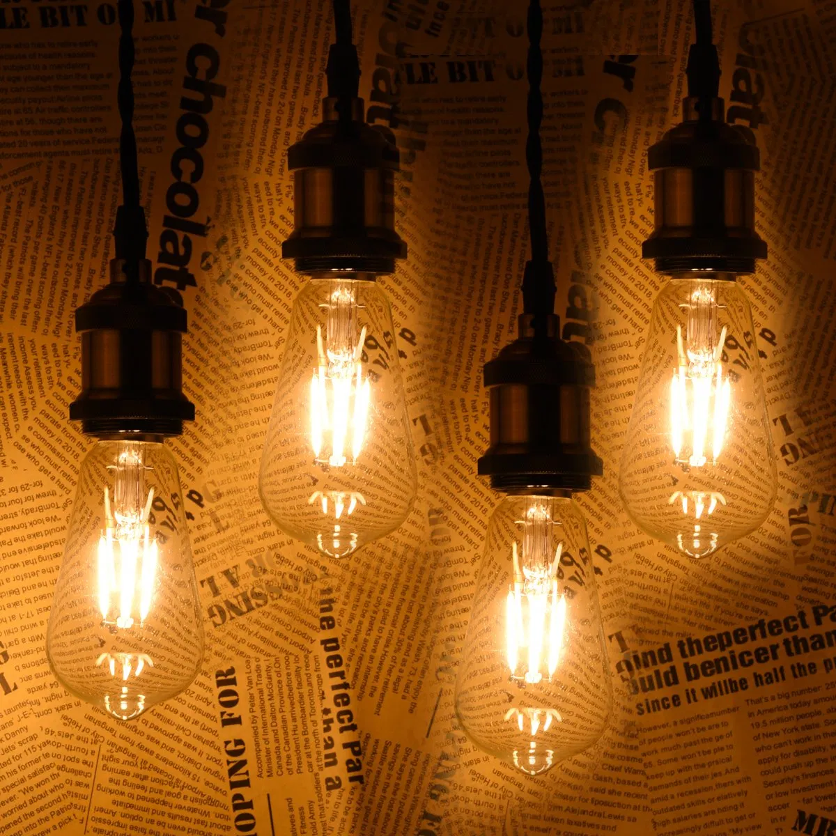 Pendant Light with E26 E27 Socket Lamp Holder with Wire
