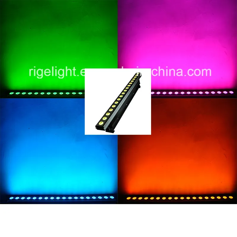 Rigeba Disco DJ Stage18X8w RGBW 4in1 Indoor LED Wall Washer Light for Landscape