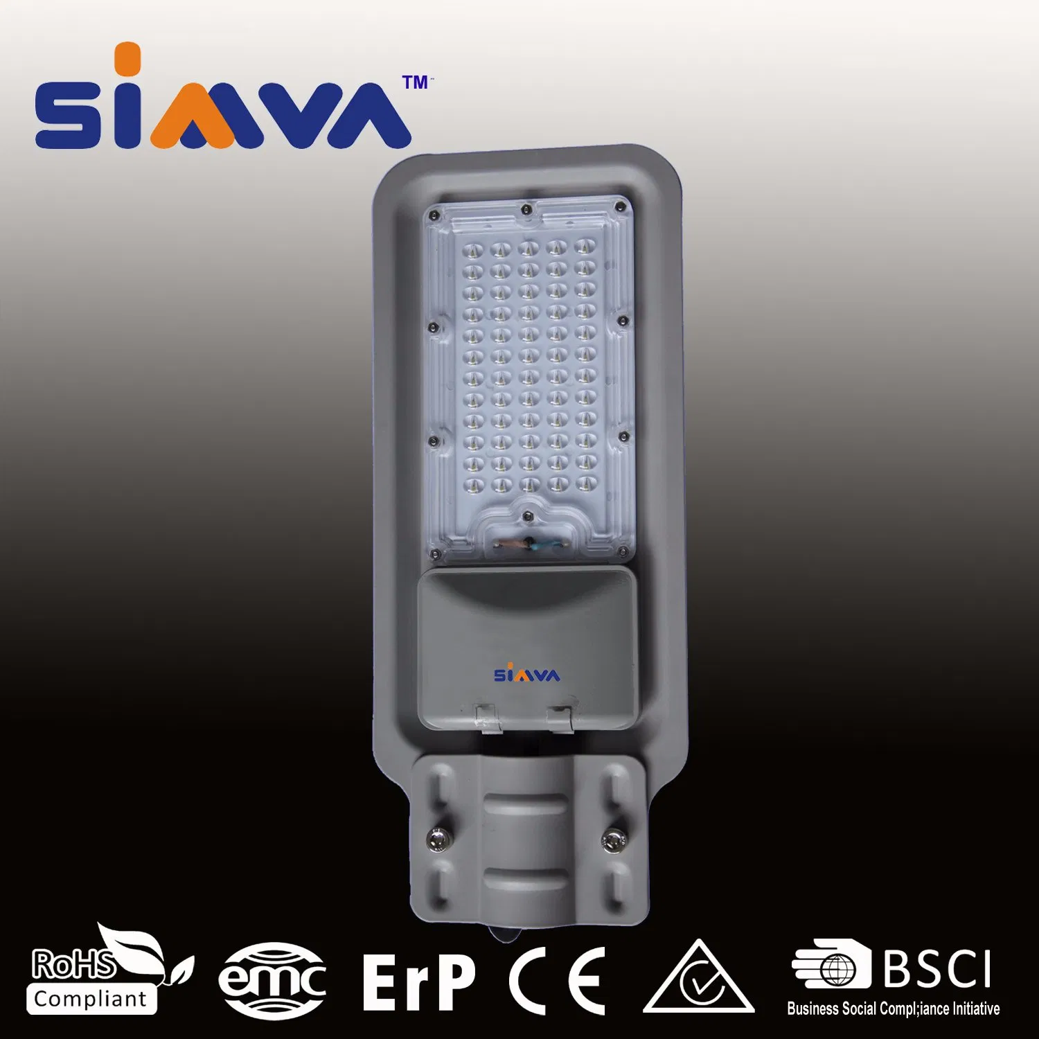 Simva Outdoor Lighting LED Streetlight 40W 4000lm 4000-6500K 85-265V IP65 Ra80 PF0.9 140deg *70deg Water Proof IP65 Ce Approved