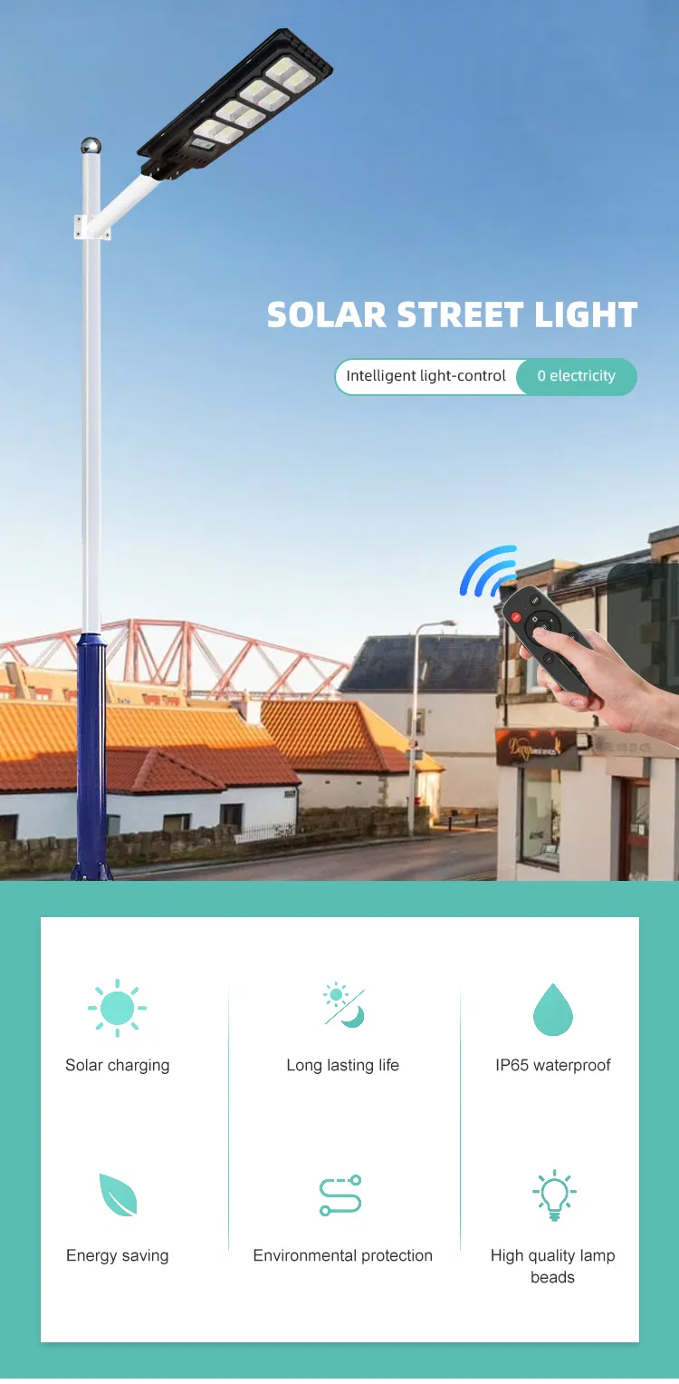 Solar Street Light Remote Control LED Solar 30W Road Lamp