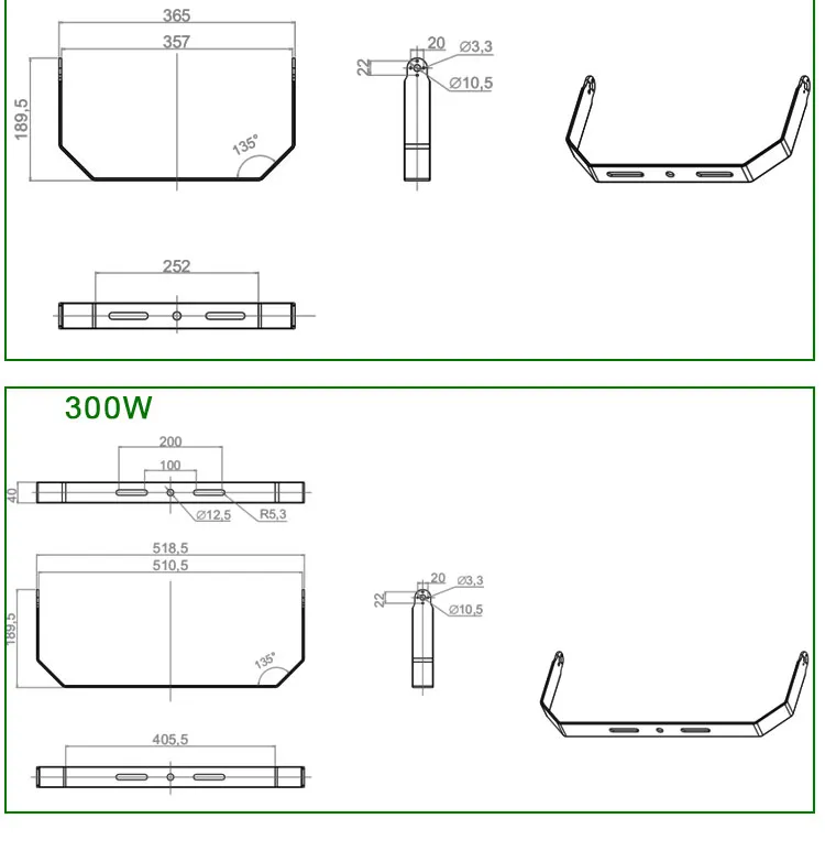 Stable Quality Performance 20W-400W New Ultra-Thin LED Flood Light