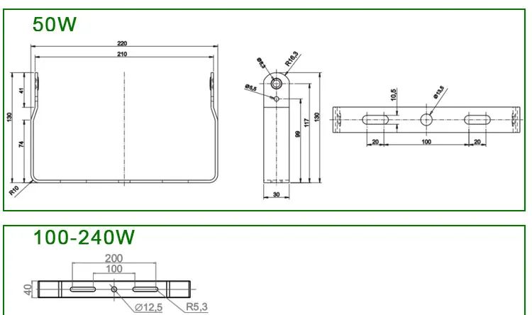 Stable Quality Performance 20W-400W New Ultra-Thin LED Flood Light