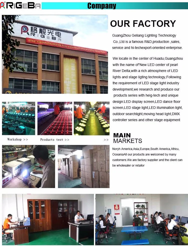 Stage 8LEDs 8W RGBWA 5in1 Wireless Battery Remote Control LED Wall Washer Light