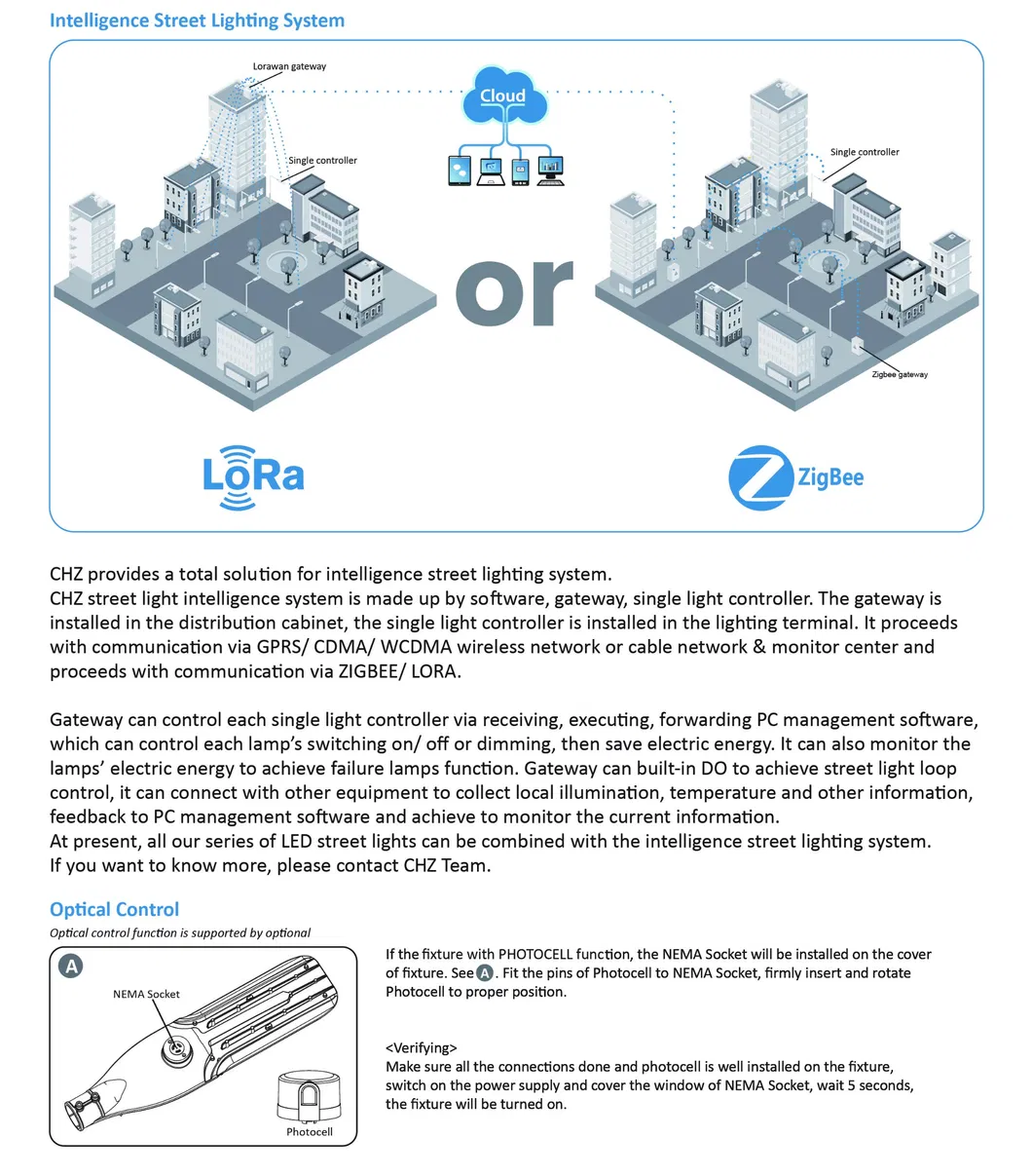 Waterproof IP65 Lights & Lighting for Outdoor Street Garden Road Packing Lot Square