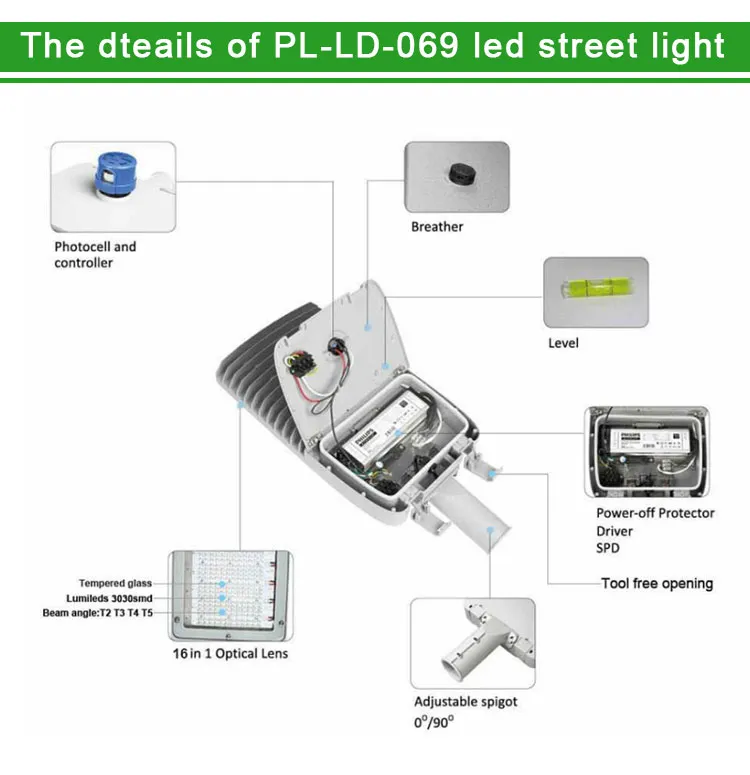 Waterproof IP66 40W Bargain Price LED Street Light for Outdoor Square Garden Yard Sidewalk Road Industrial Park LED Street Light