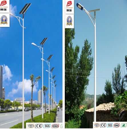 with Battery and Hang on Pole 36W LED Solar Streetlight